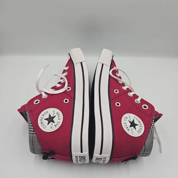 Converse Women's High-Top Sneakers - Burgundy and Black - Picture 6 of 9